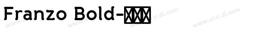 Franzo Bold字体转换